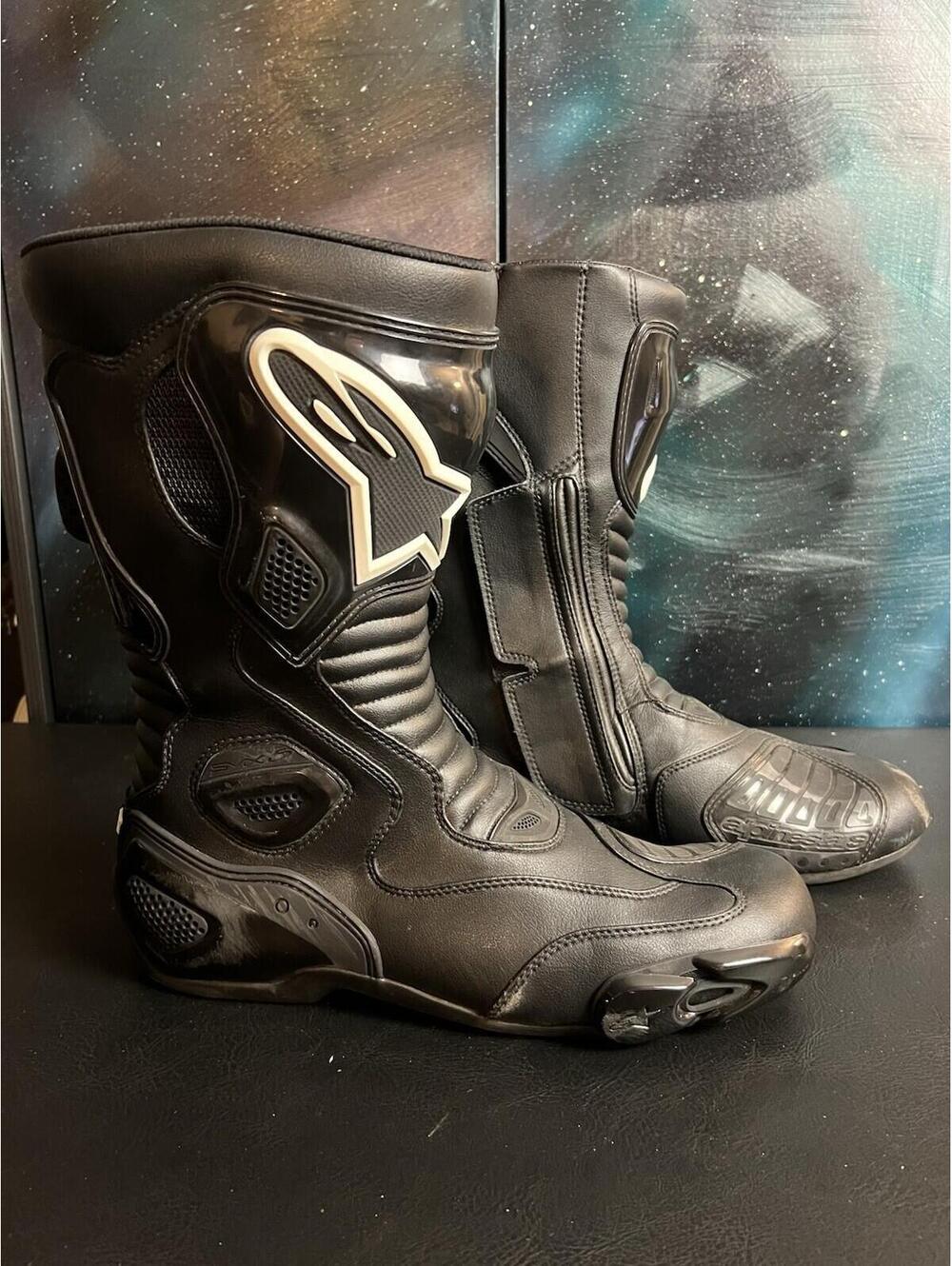 Alpinestars S-MX5 Leather Waterproof Motorbike Boots, EU 48, US 12.5 Motorcycle - Picture 10 of 15